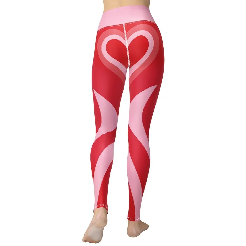 Plus Size Women's Embroidered Tight Trousers in White for a Feminine and Elegant StyleRed Heart Shaped Tunnel Yoga Leggings Plus Size Women's Embroidered Tight Trousers in White for a Feminine and Elegant StyleRed Heart Shaped Tunnel Yoga Leggings
