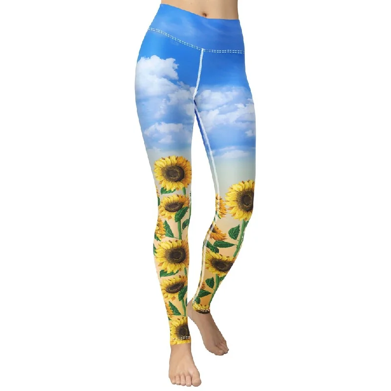 Plus Size Women's Sheer Tight Trousers in Nude for a Subtle and Stylish StatementSunflower Fields Yoga Leggings Plus Size Women's Sheer Tight Trousers in Nude for a Subtle and Stylish StatementSunflower Fields Yoga Leggings