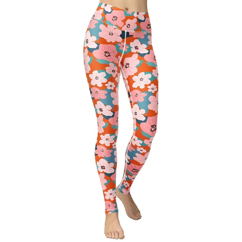 Women's Tight Trousers with Rhinestone Embellishments in Silver for a Sparkly LookVintage Floral Yoga Leggings Women's Tight Trousers with Rhinestone Embellishments in Silver for a Sparkly LookVintage Floral Yoga Leggings